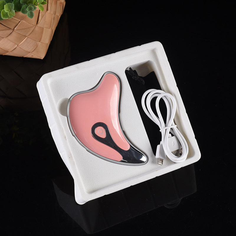 Little Dolphin Micro-current Beauty Instrument, Gua Sha Heating Ultrasonic